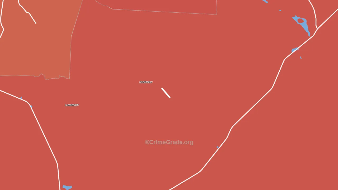 Zortman, MT Map of Murder Rates