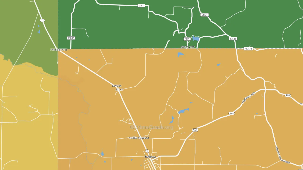 Zylks, LA Map of Murder Rates