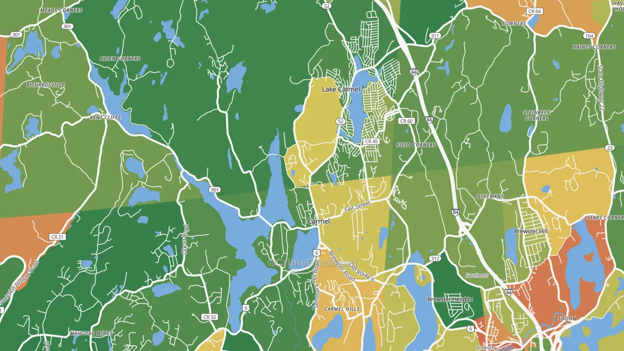 10512, NY Map of Property Crime Rates