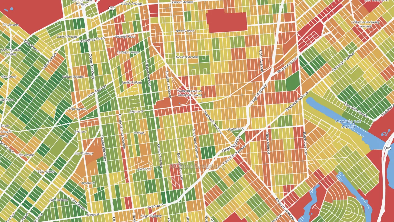 11210, NY Map of Property Crime Rates