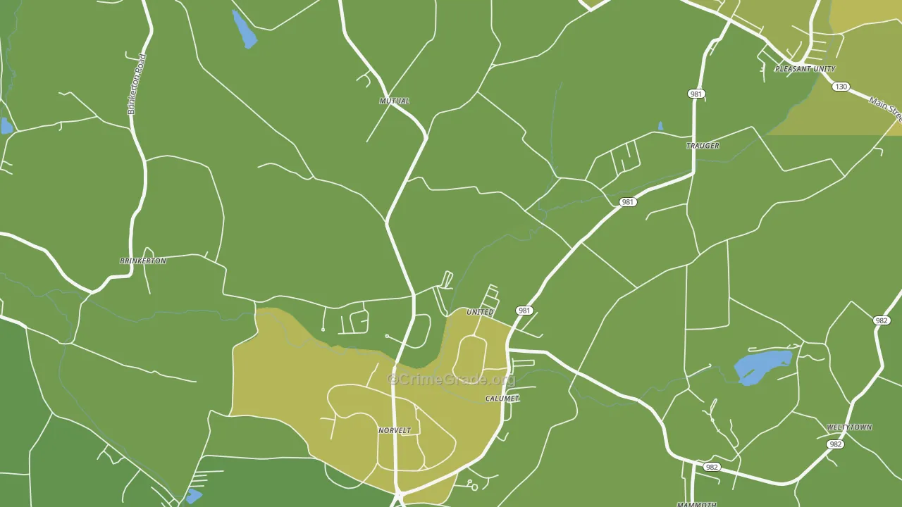 15689, PA Map of Property Crime Rates