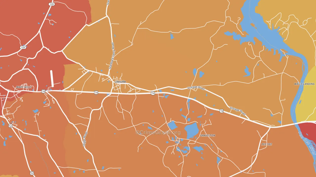 28091, NC Map of Property Crime Rates
