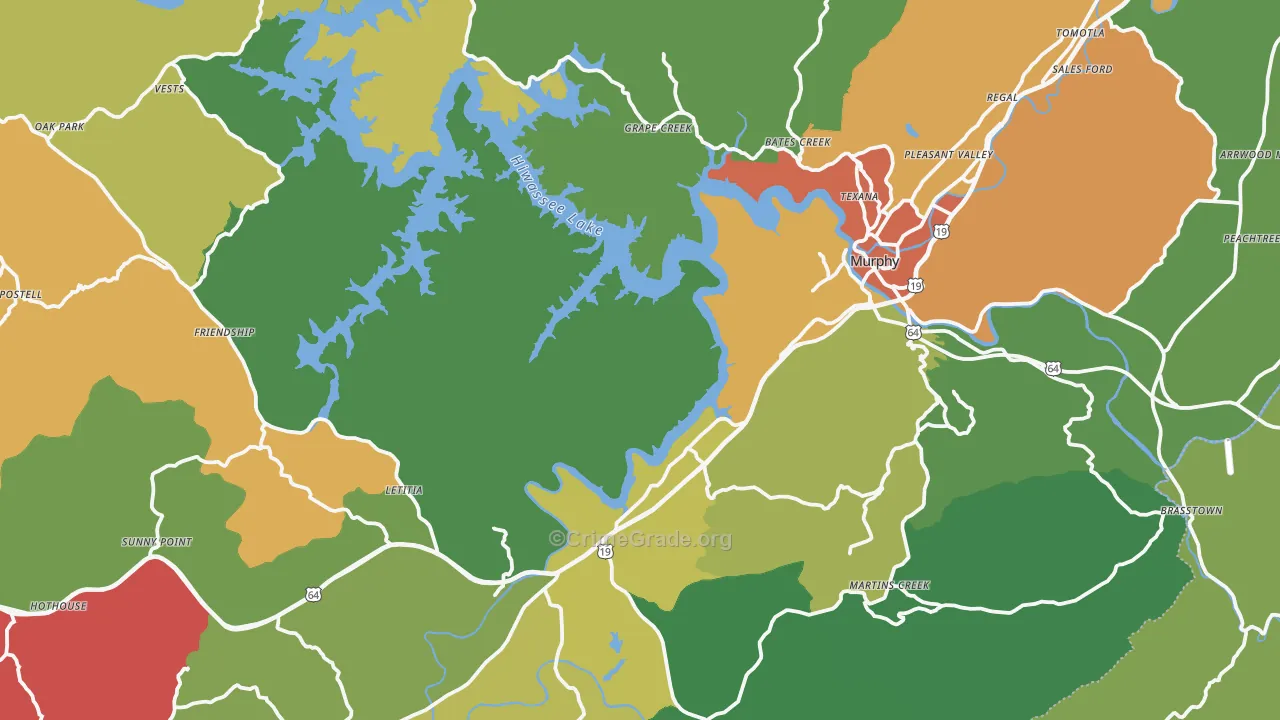 28906, NC Map of Property Crime Rates