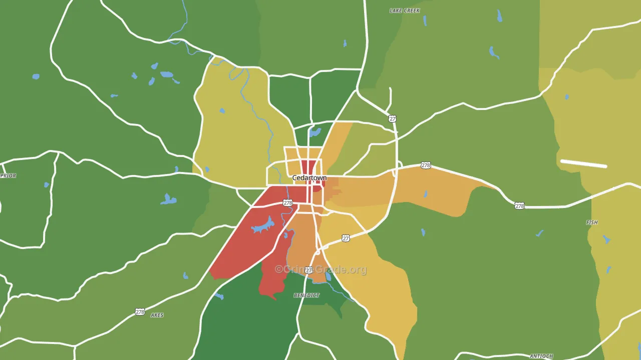 30125, GA Map of Property Crime Rates