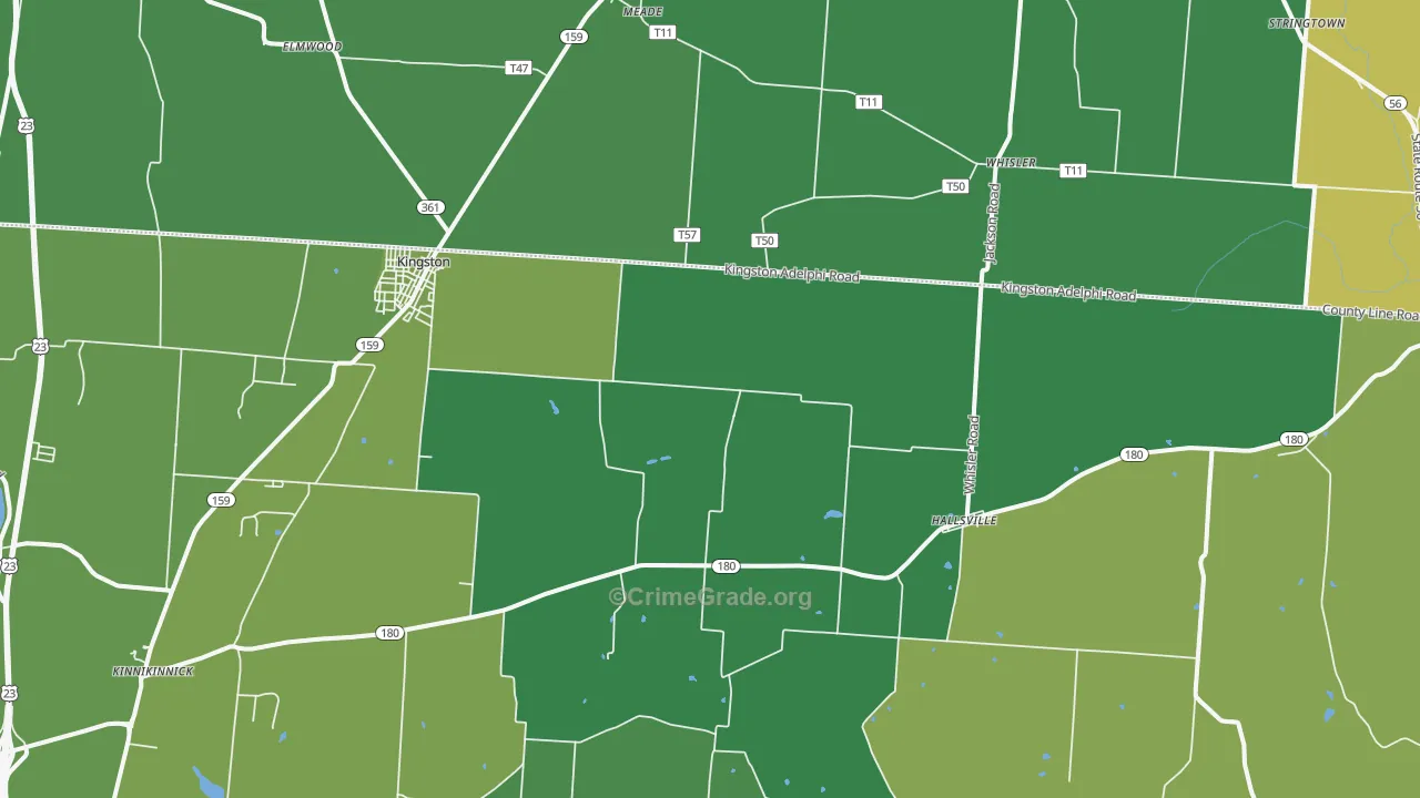 45644, OH Map of Property Crime Rates
