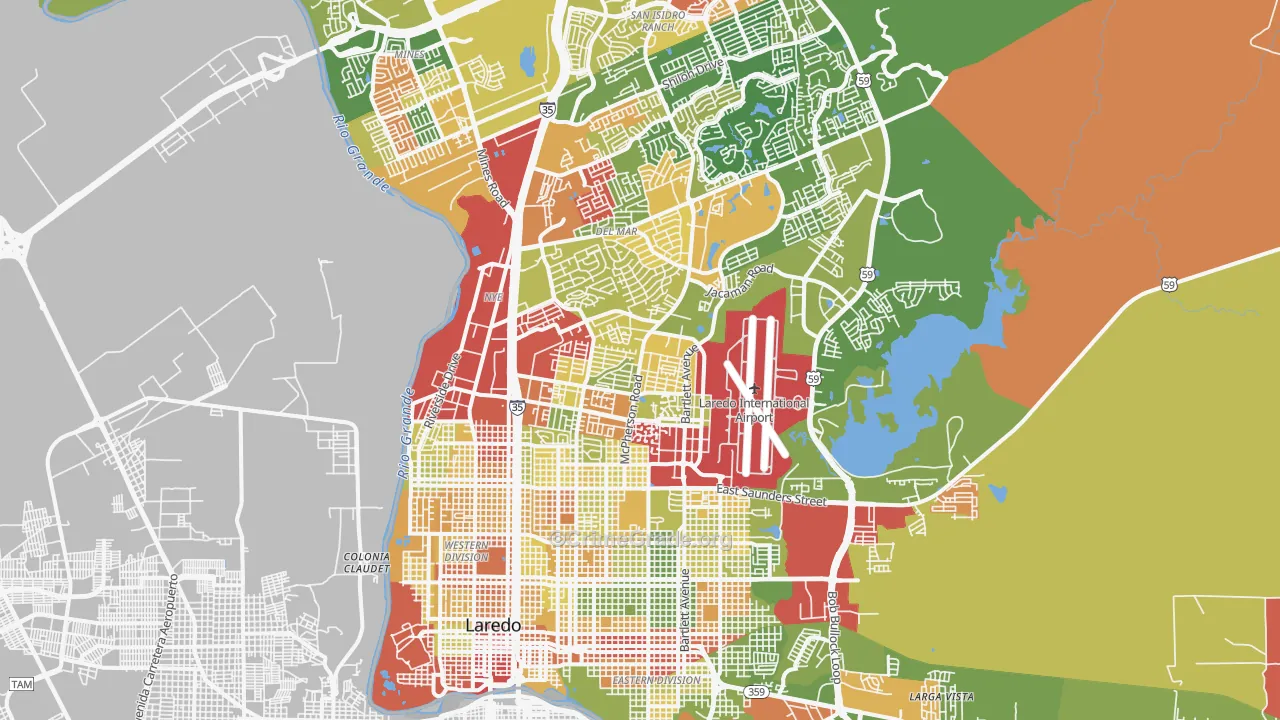 78041, TX Map of Property Crime Rates