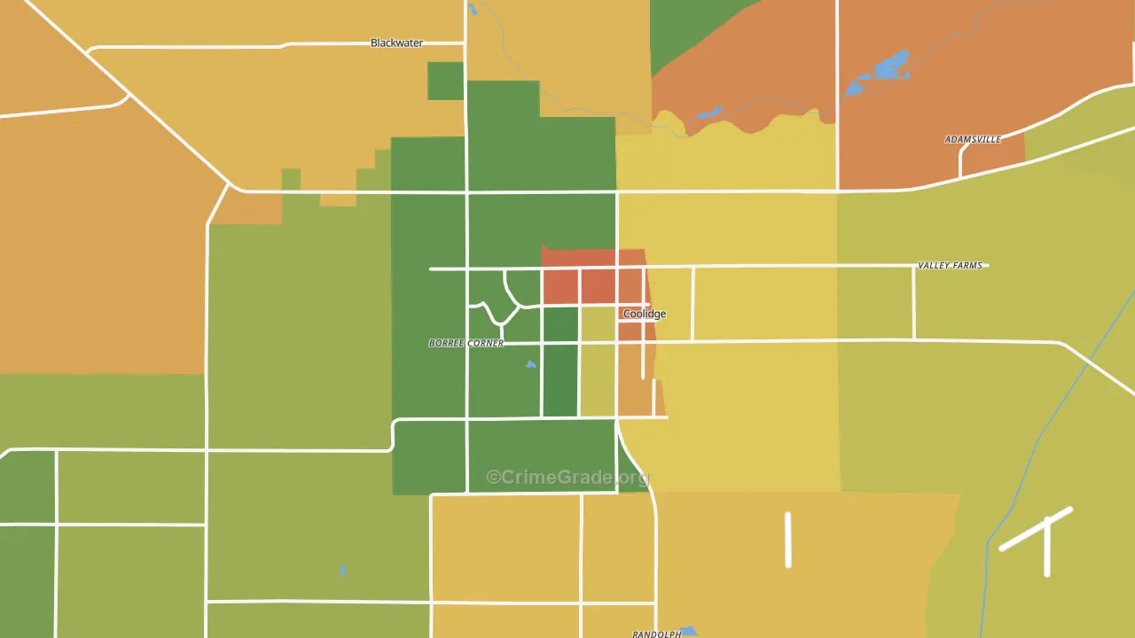 85128, AZ Map of Property Crime Rates