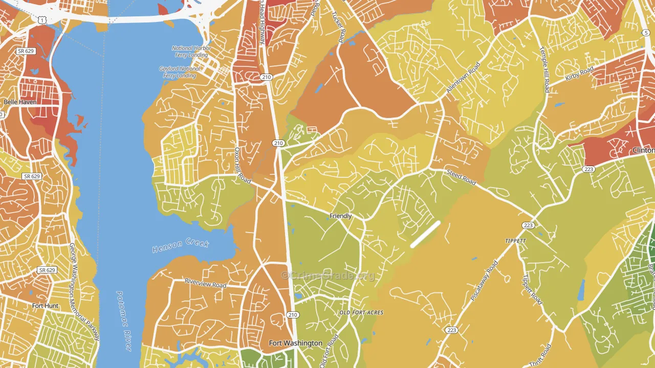 20744, MD Robbery Crime Rates and Maps | CrimeGrade.org