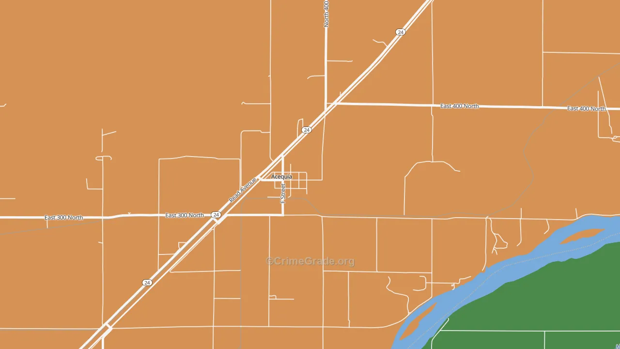 Acequia, ID Map of Robbery Rates