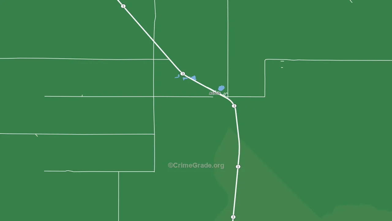 Acton, MT Map of Robbery Rates