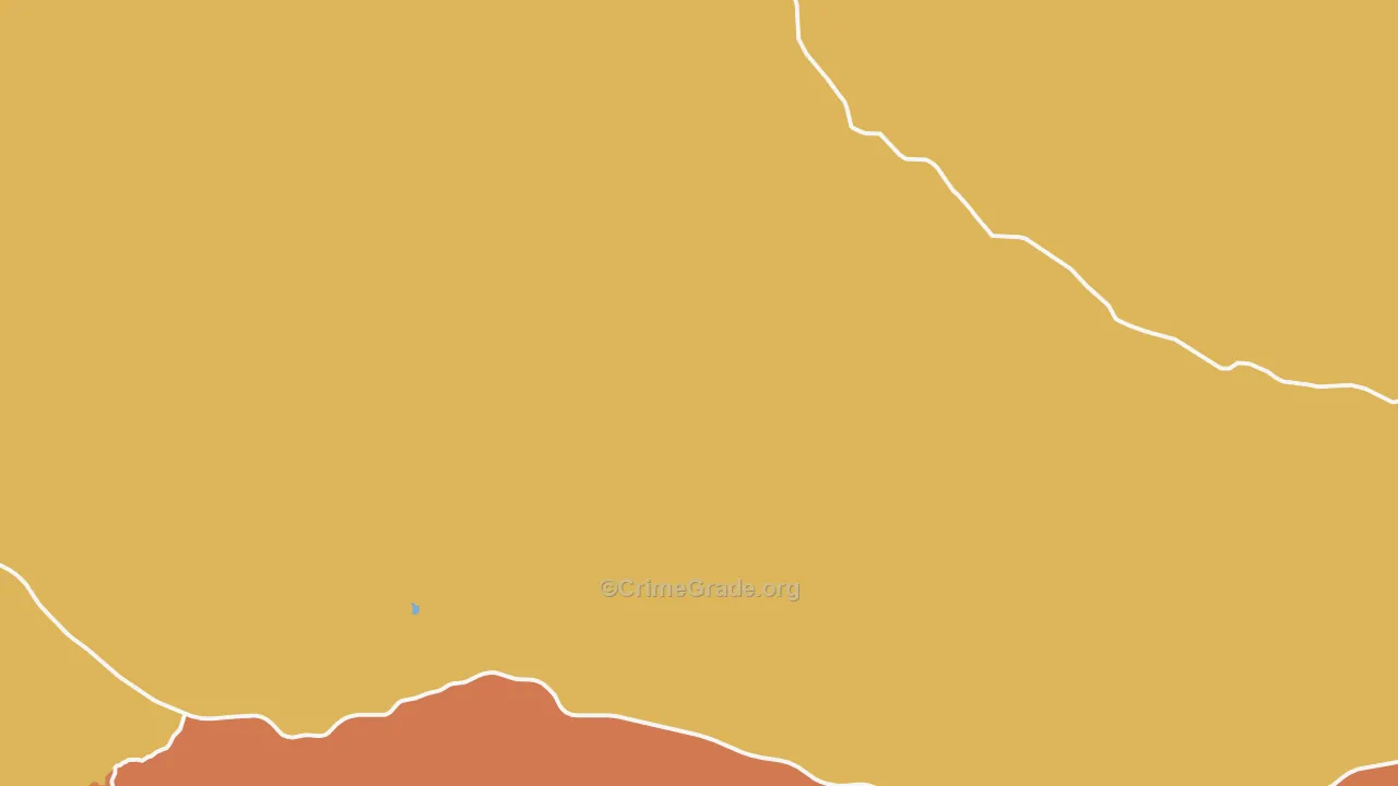 Aladdin, WY Map of Robbery Rates