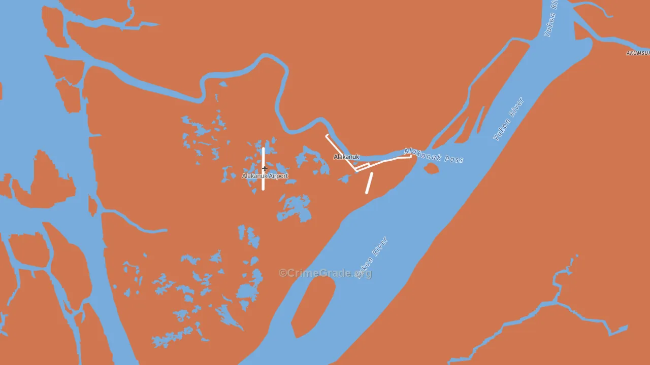 Alakanuk, AK Map of Robbery Rates