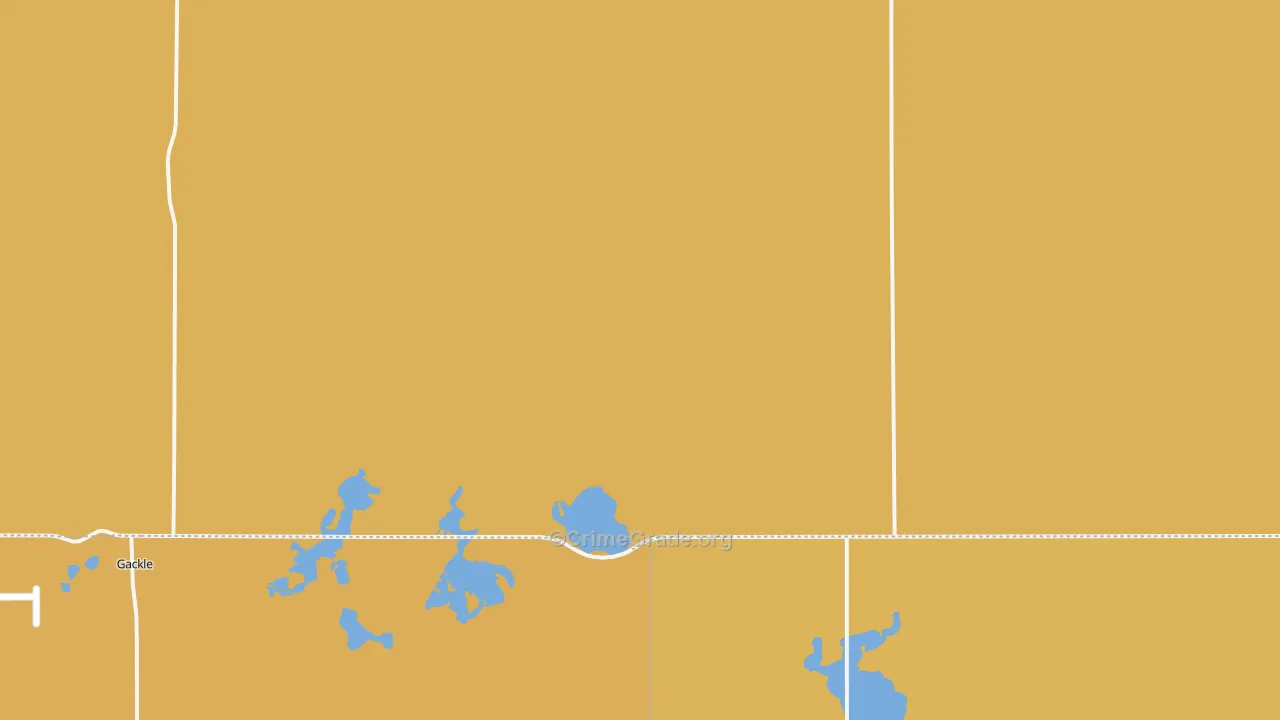 Alfred, ND Map of Robbery Rates