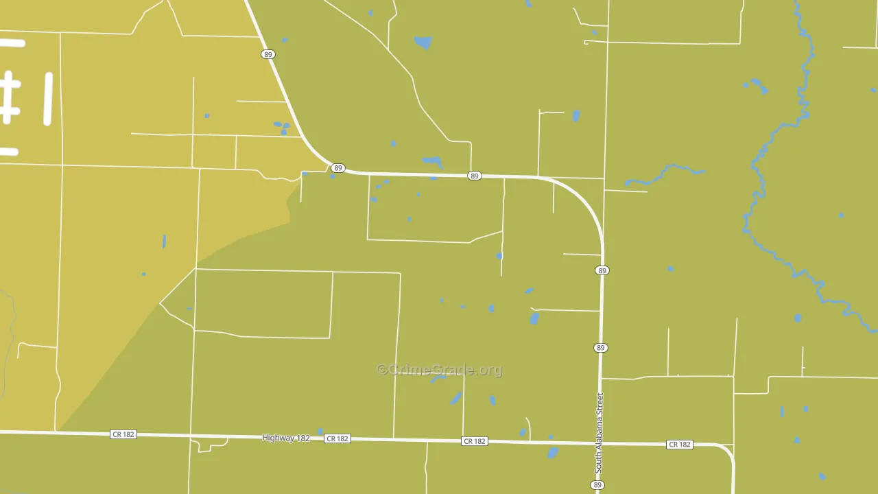 Allentown, FL Map of Robbery Rates