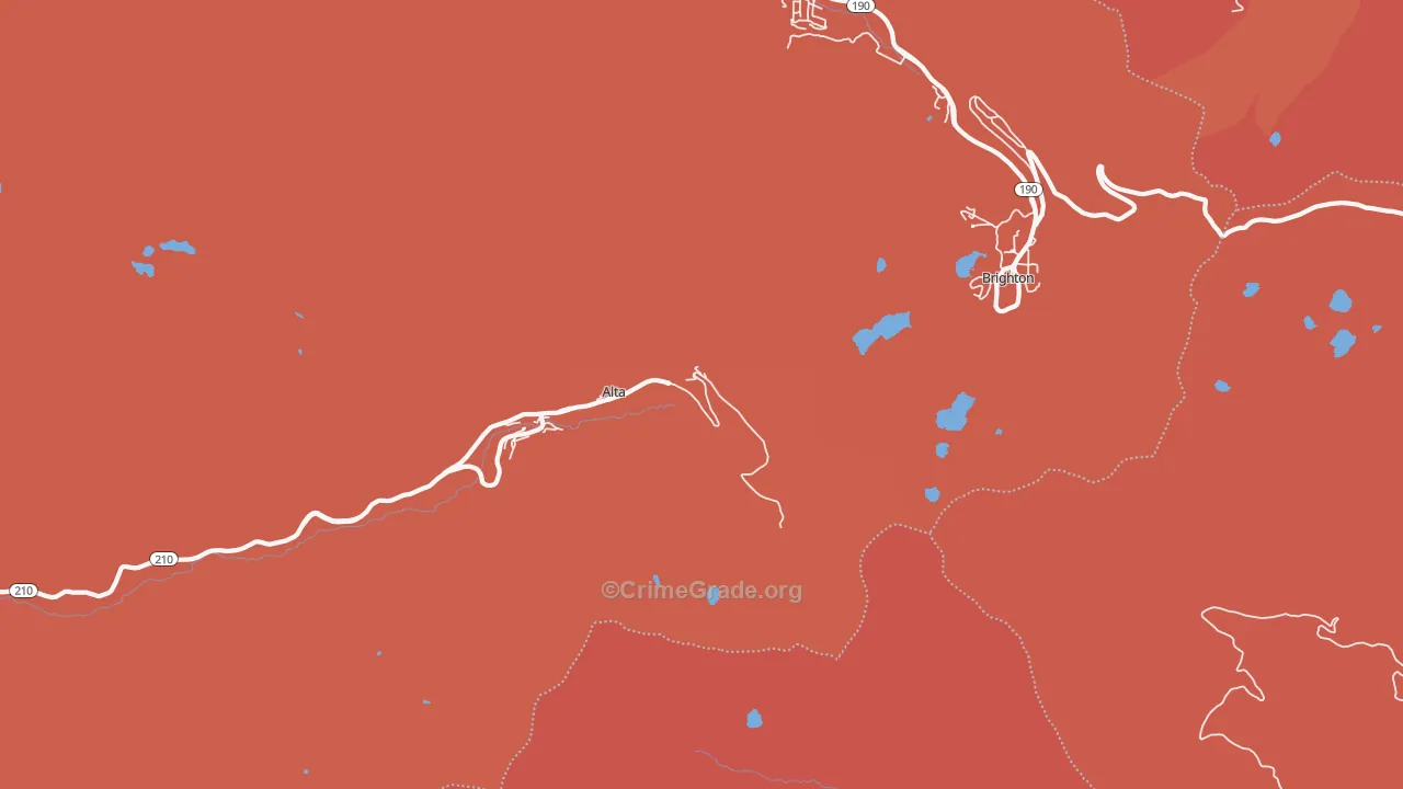 Alta, UT Map of Robbery Rates