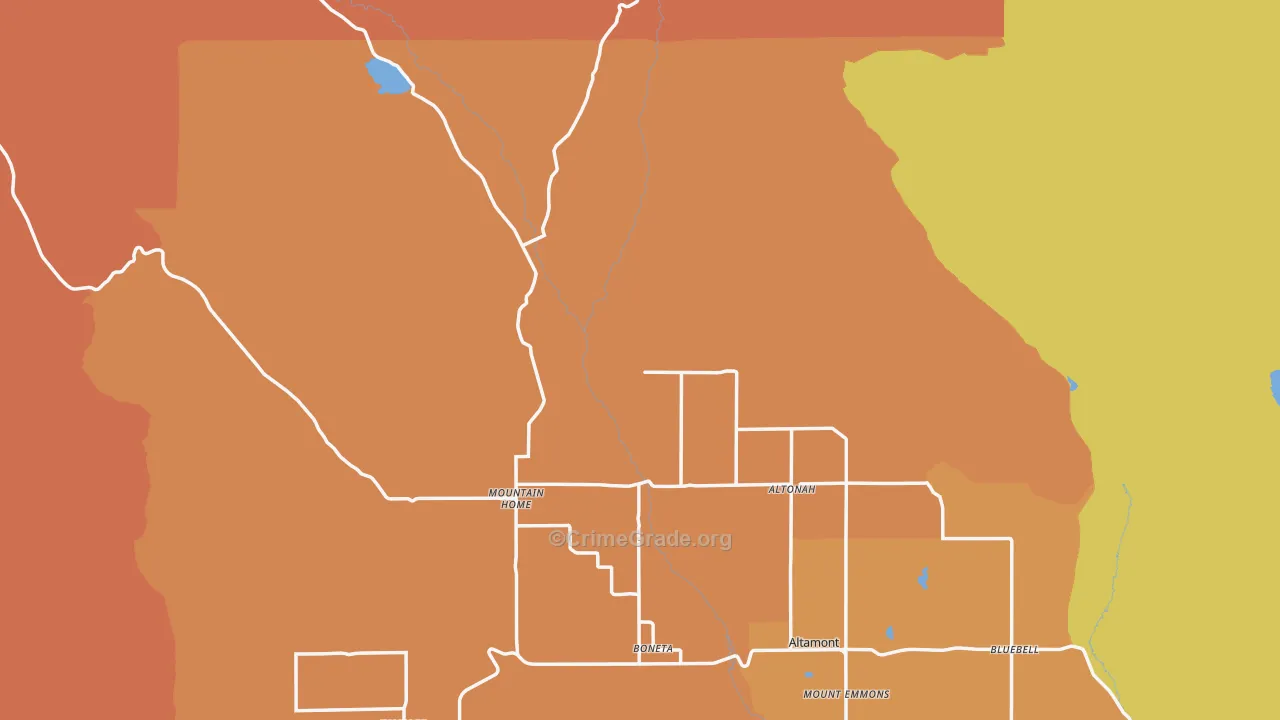 Altonah, UT Map of Robbery Rates