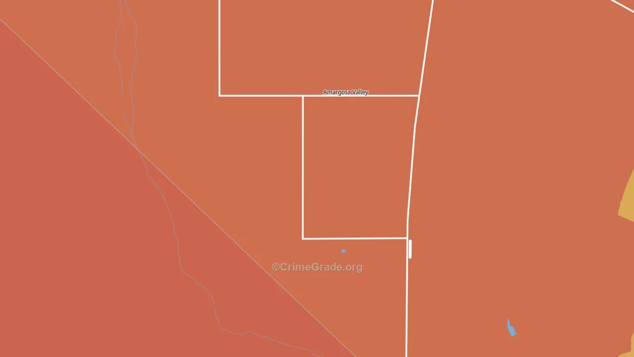Amargosa Valley, NV Map of Robbery Rates