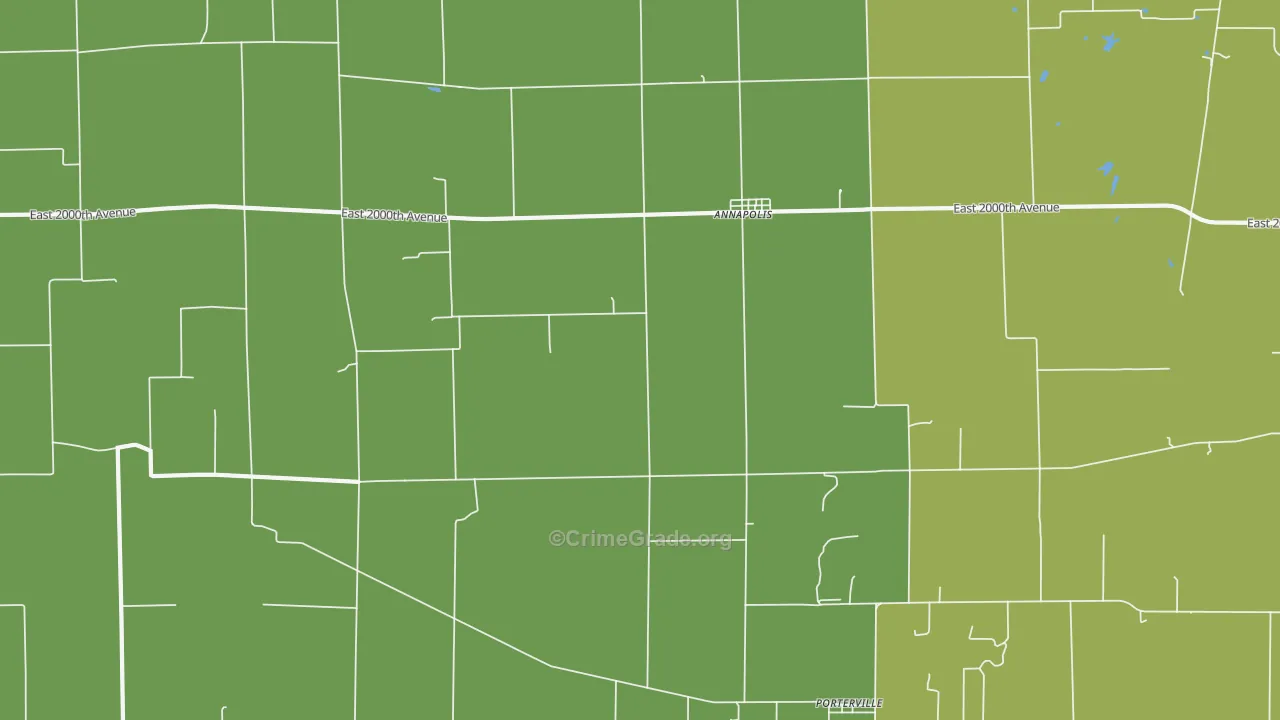 Annapolis, IL Map of Robbery Rates