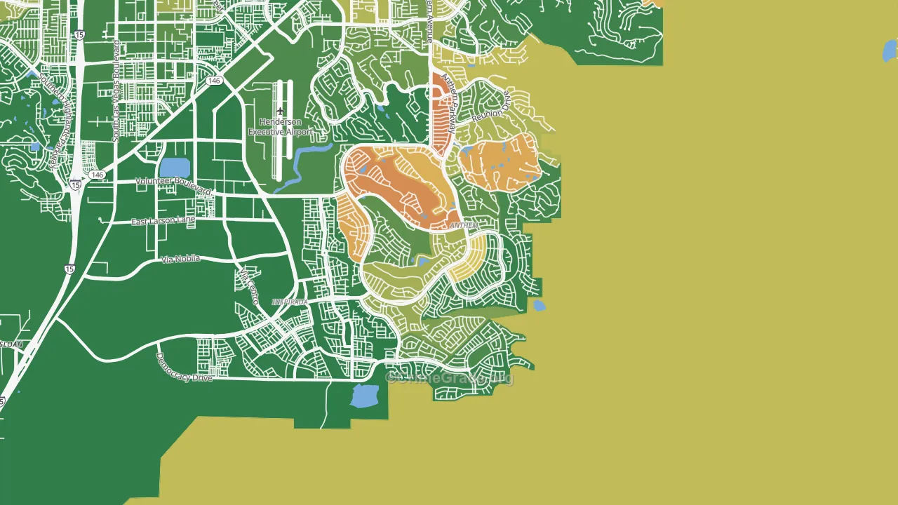 Anthem, Henderson, NV Map of Robbery Rates