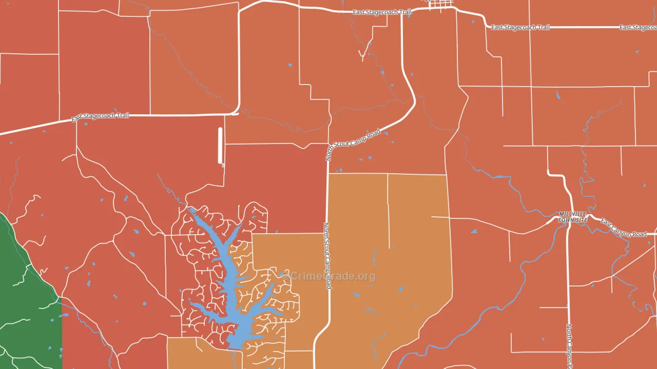 Apple River, IL Map of Robbery Rates