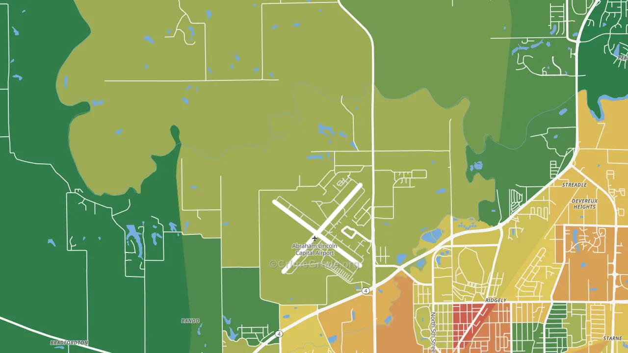 Archer, IL Map of Robbery Rates