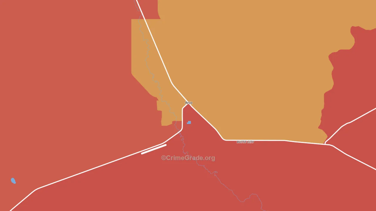 Arco, ID Map of Robbery Rates