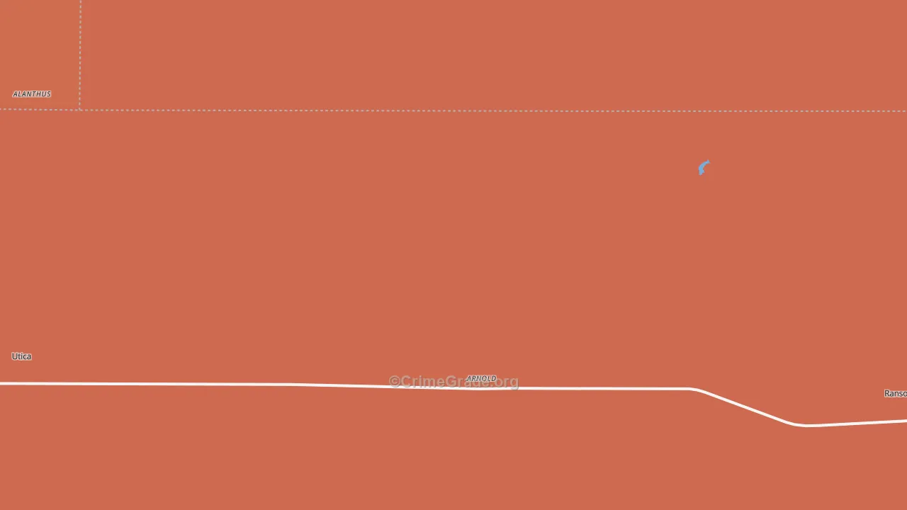 Arnold, KS Map of Robbery Rates