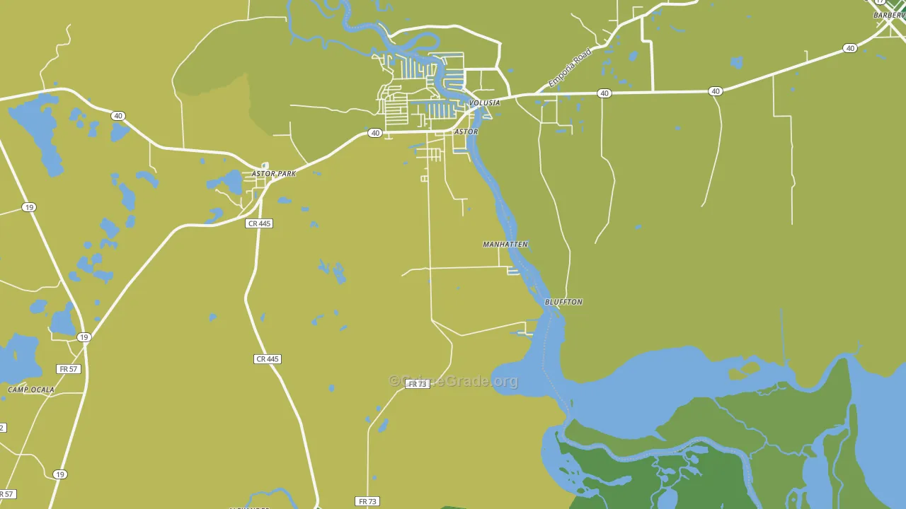 Astor Park, FL Map of Robbery Rates