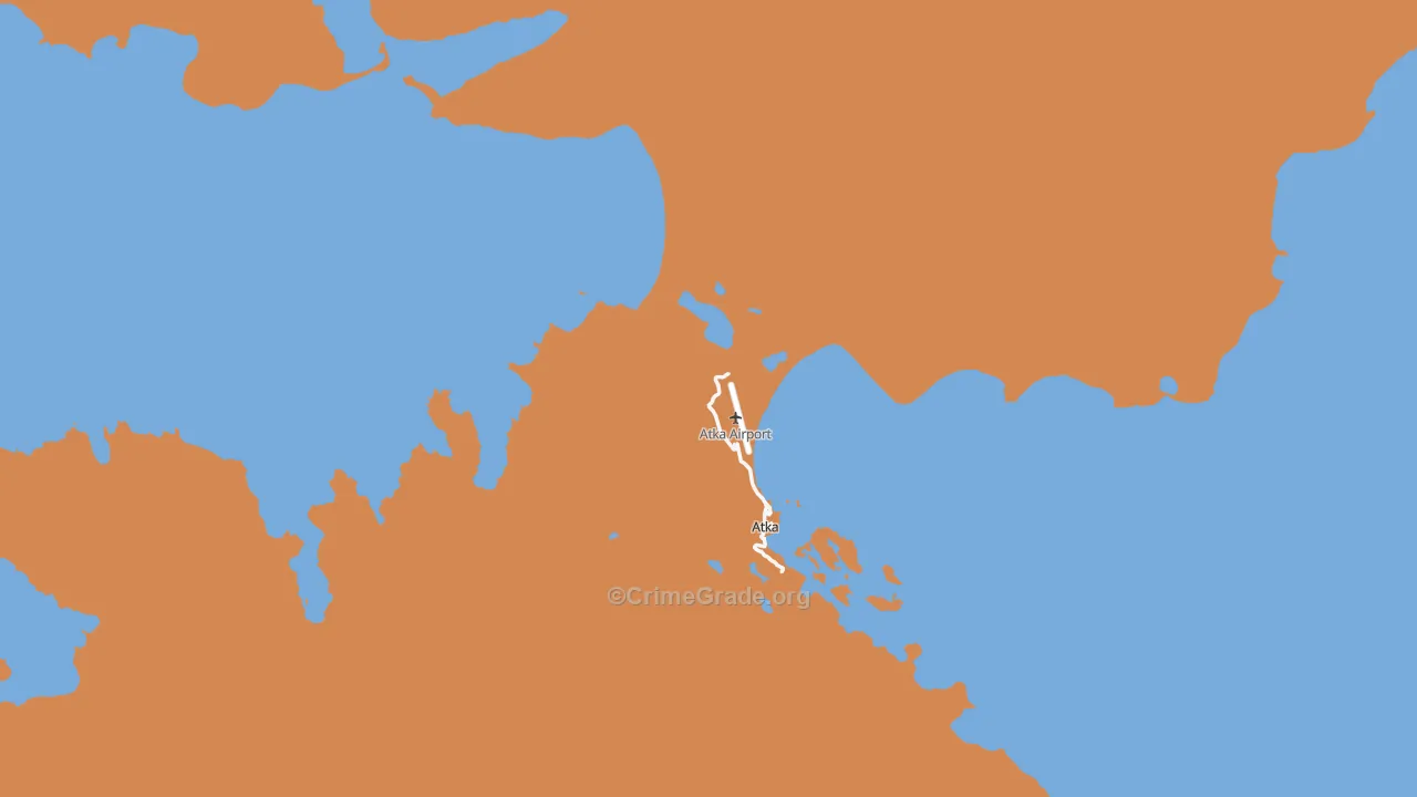 Atka, AK Map of Robbery Rates