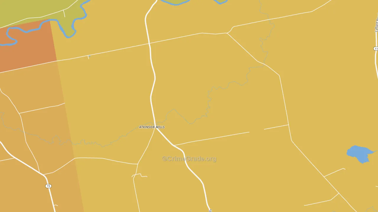 Atkinson Mills, ME Map of Robbery Rates