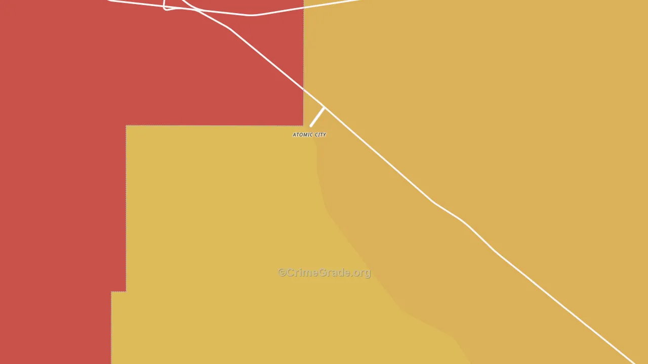 Atomic City, ID Map of Robbery Rates