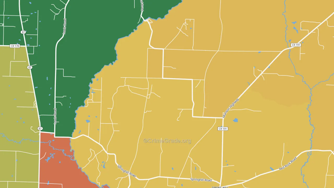 Avalon Beach, FL Map of Robbery Rates