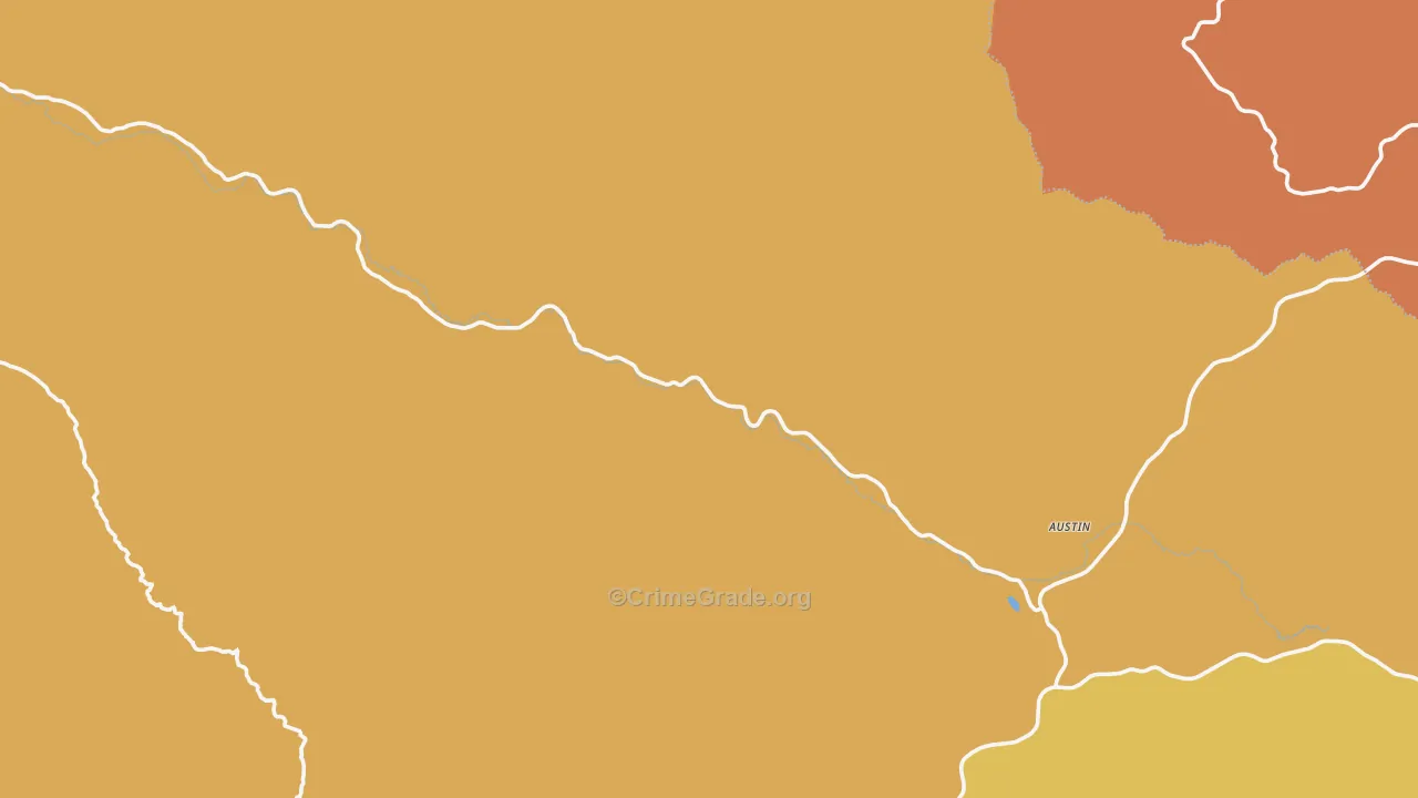 Bates, OR Map of Robbery Rates