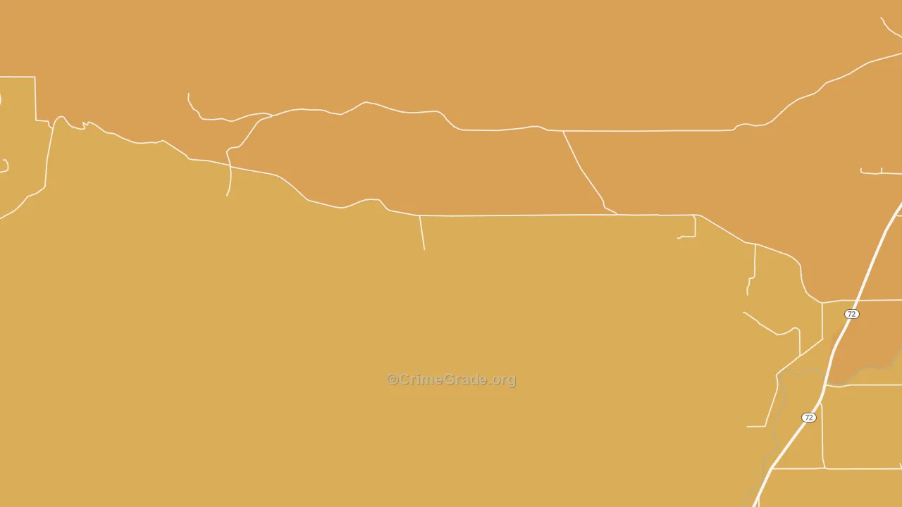 Bearcreek, MT Map of Robbery Rates