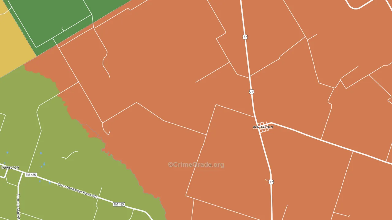 Ben Arnold, TX Map of Robbery Rates