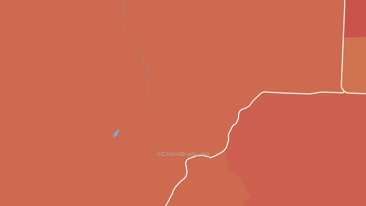 Benoit, WI Map of Robbery Rates