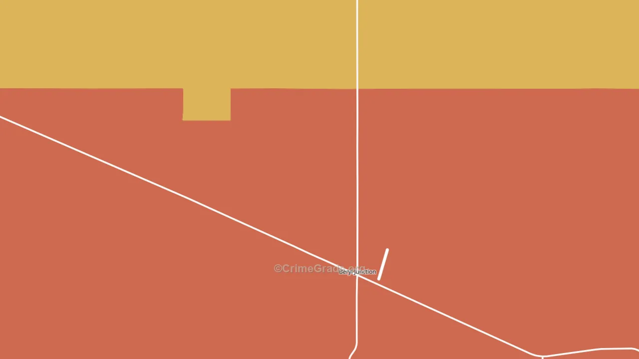 Beryl, UT Map of Robbery Rates