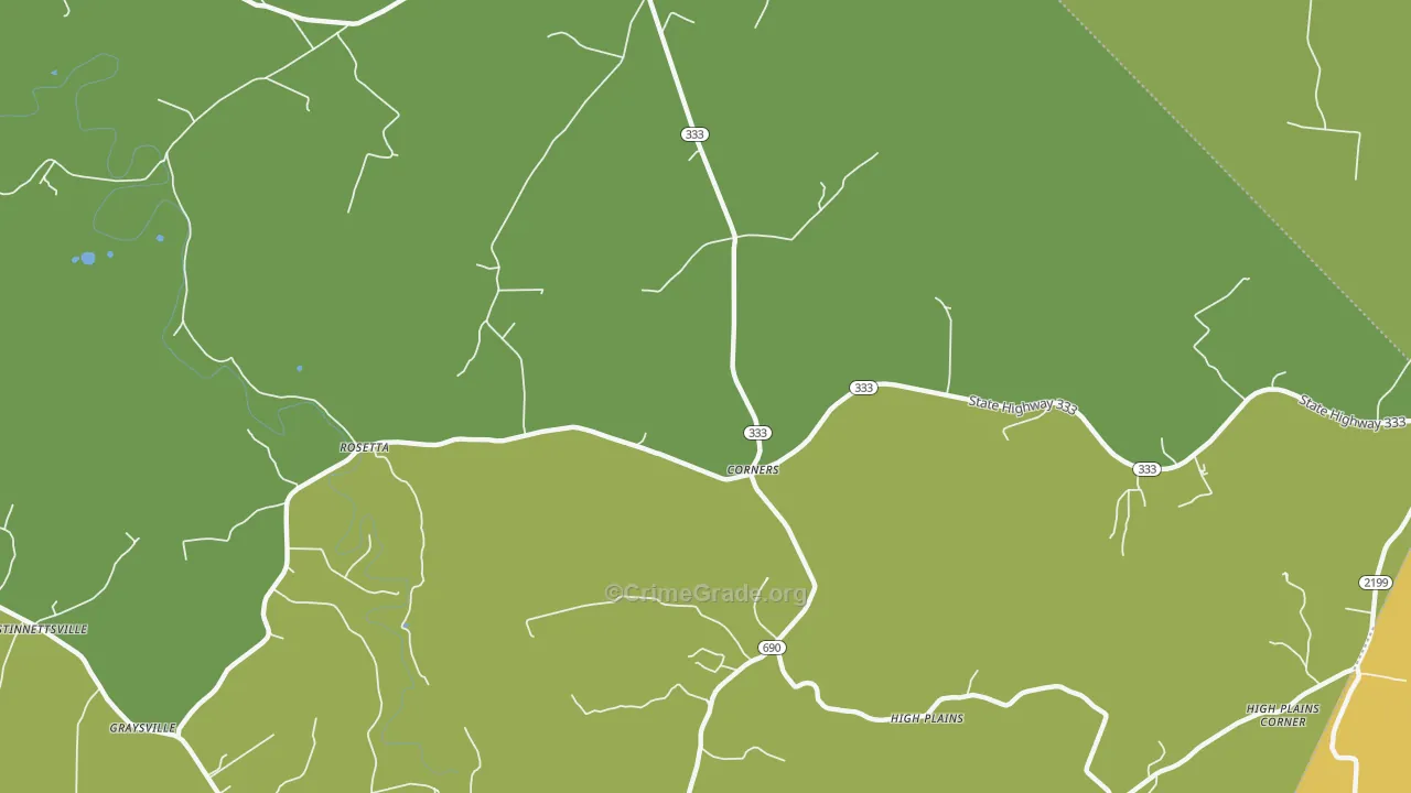 Big Spring, KY Map of Robbery Rates