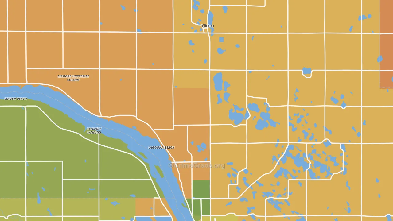 Big Stone County, MN Map of Robbery Rates