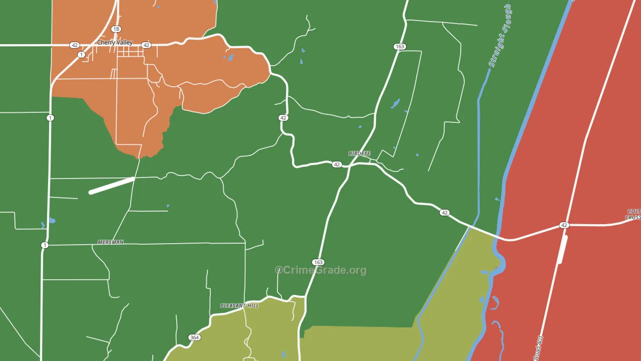 Birdeye, AR Map of Robbery Rates