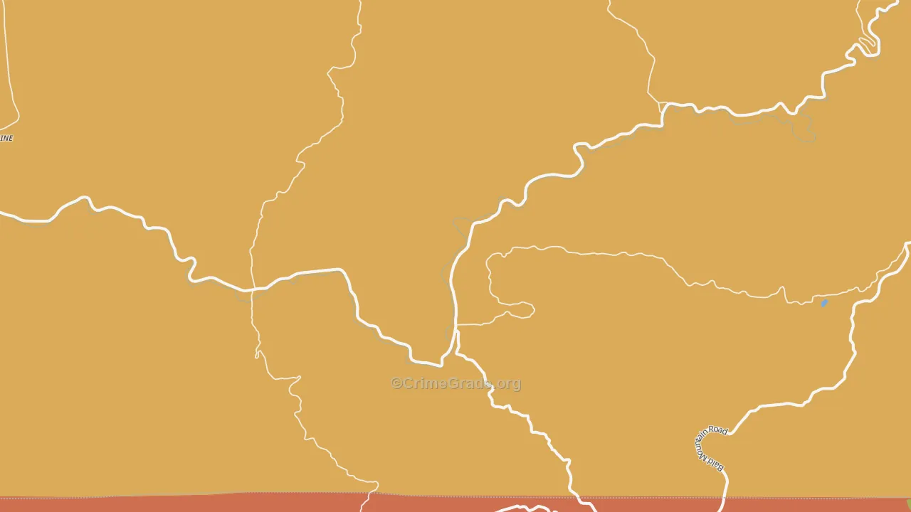Blaine, OR Map of Robbery Rates