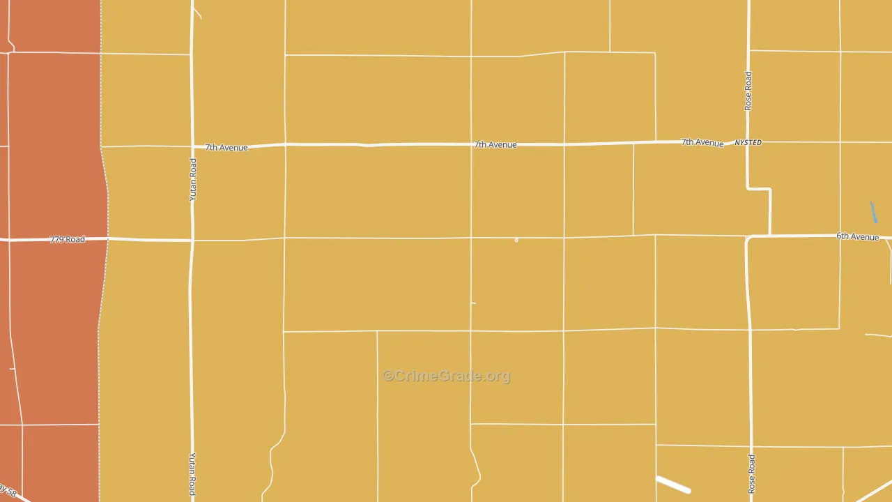 Boelus, NE Map of Robbery Rates