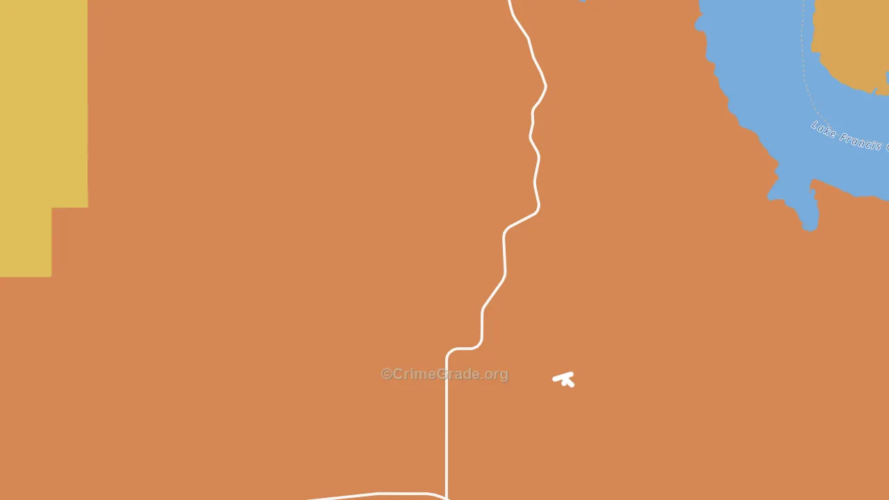 Bonesteel, SD Map of Robbery Rates