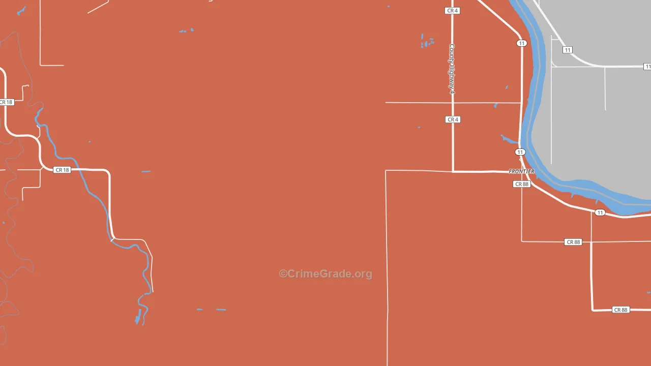 Border, MN Map of Robbery Rates