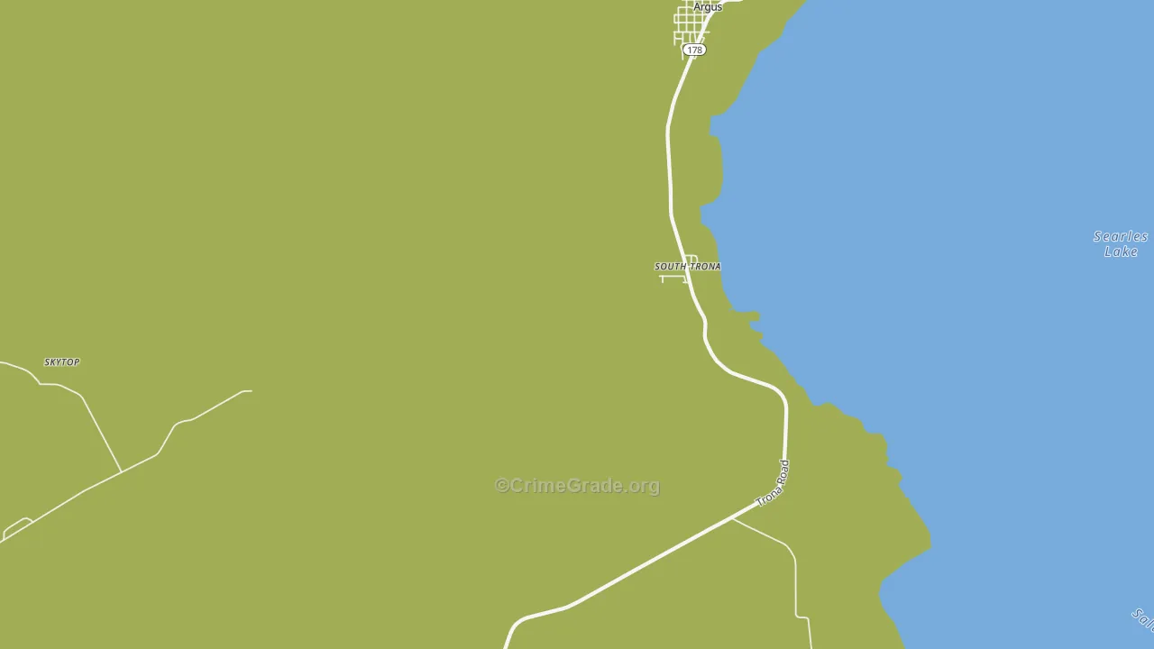 Borosolvay, CA Map of Robbery Rates