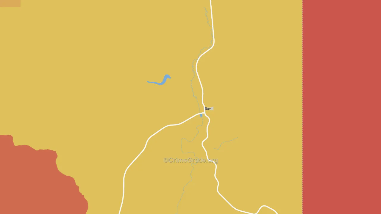 Bovill, ID Map of Robbery Rates