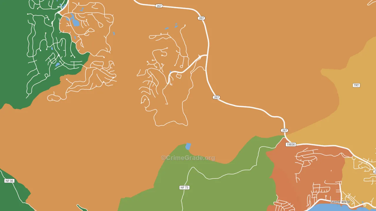 Bowman, CA Map of Robbery Rates