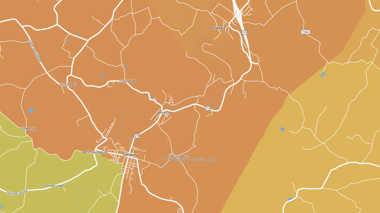 Boynton, PA Map of Robbery Rates