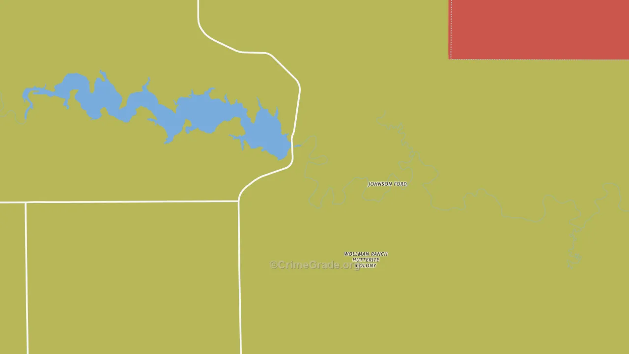 Buckskin, ND Map of Robbery Rates