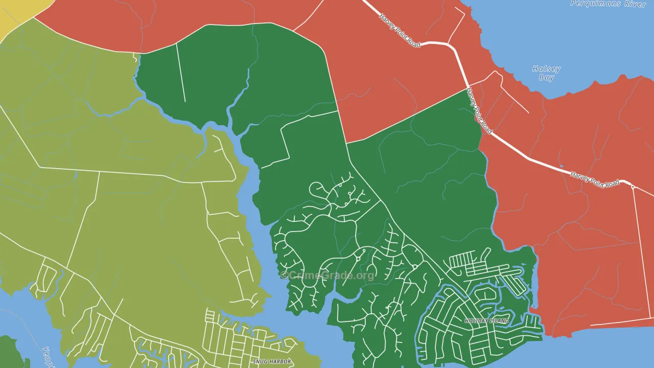 Burgess, NC Map of Robbery Rates